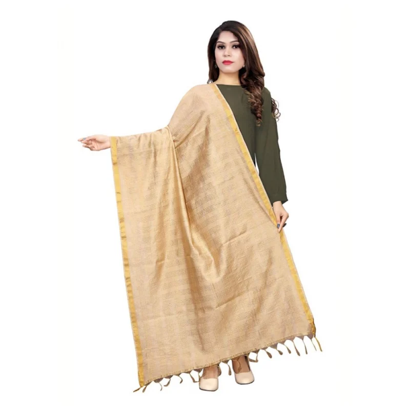 51955924178_e5371495eb_o_d-1000x1000-1.webp Generic Women's Cotton Jari Woven Work Dupatta (Beige, Length:2-2.4 mtr)