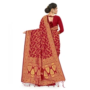 52016000697_6c8ce9f817_o_d-1000x1000-1.webp Generic Women's Banarasi Silk Saree With Blouse (Maroon, 5-6Mtrs)