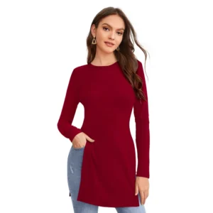 52180040292_a6cd7b4c74_o_d-1000x1000-1.webp Generic Women's Western Wear Hosiery T Shirts (Maroon)