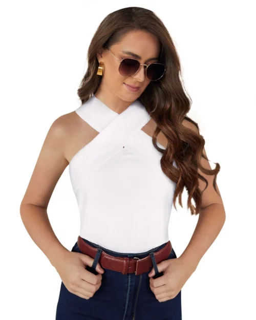 Generic Women's Western Wear Hosiery T Shirts (White)