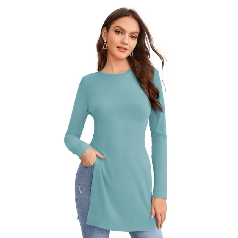 52181311959_cf5fa04ca4_o_d-1000x1000-1.webp Generic Women's Western Wear Hosiery T Shirts (Light Blue)
