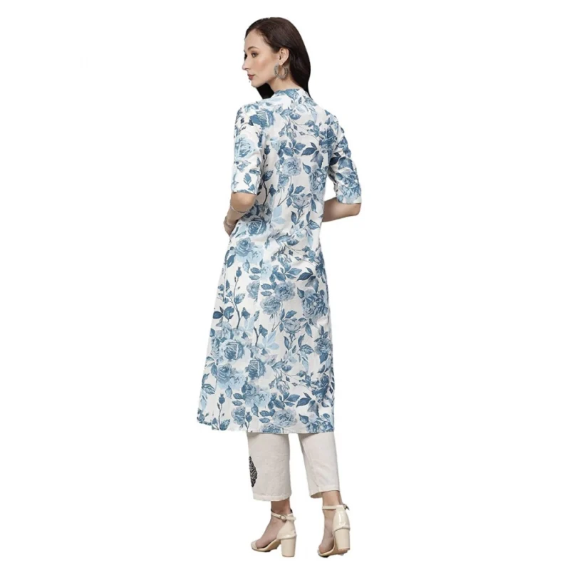 52231961877_f0e0bb6809_o_d-1000x1000-1.webp Generic Women's Cotton Printed Floral Print Kurti (White, Blue, Cotton)