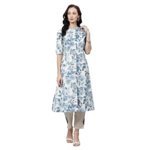 52232958171_ab72efa5dc_o_d-1000x1000-1.webp Generic Women's Cotton Printed Floral Print Kurti (White, Blue, Cotton)