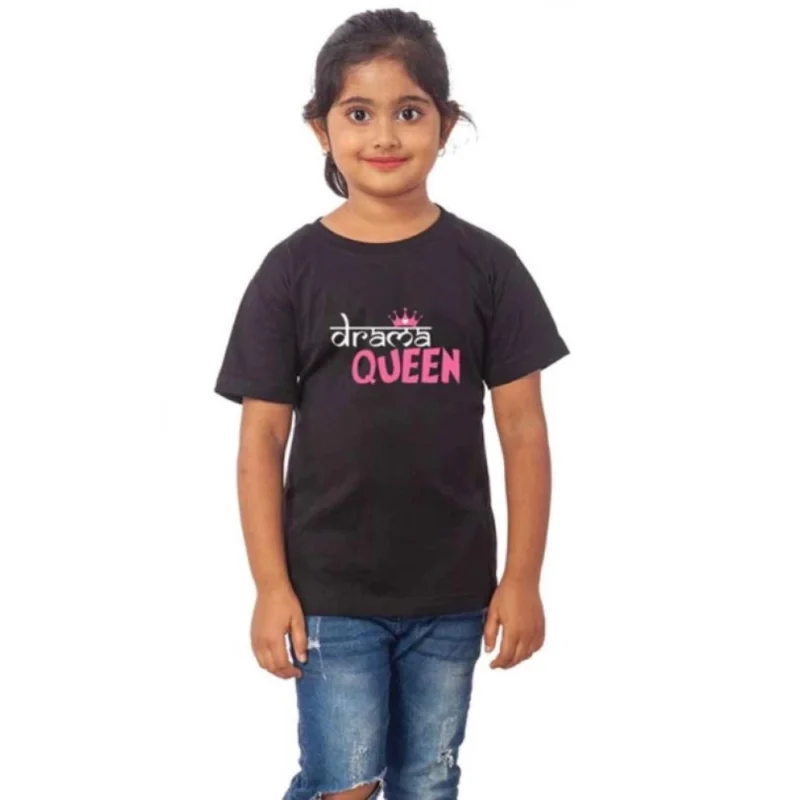 52320472207_03cca43182_o_d-1000x1000-1.webp Generic Girls Cotton Drama Queen Half Sleeve TShirt (Black)