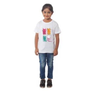 52321698714_0d62aec4d4_o_d-1000x1000-1.webp Generic Girls Cotton Cat Half Sleeve TShirt (White)