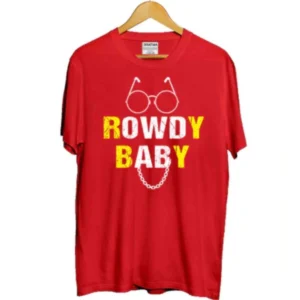 52321746185_33e8143ef9_o_d-1000x1000-1.webp Generic Girls Cotton Rowdy Baby Half Sleeve TShirt (Red)