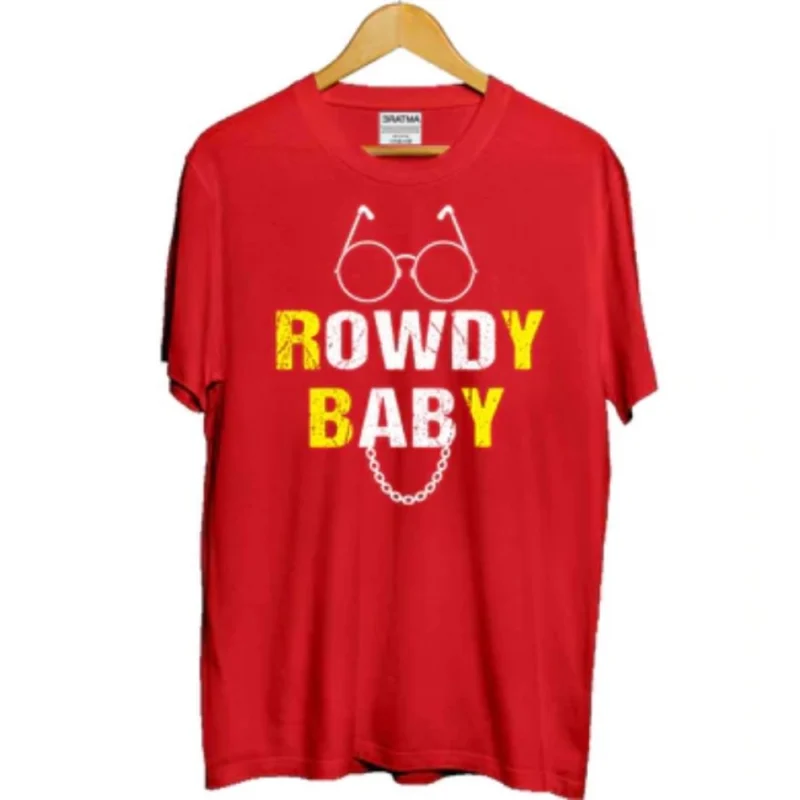52321746185_33e8143ef9_o_d-1000x1000-1.webp Generic Girls Cotton Rowdy Baby Half Sleeve TShirt (Red)