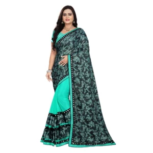 52350878677_f13d880bb7_o_d-1000x1000-1.webp Generic Women's Lycra Blend Saree with Blouse (Rama, 5-6 Mtrs)