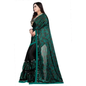 52350879027_f669cb07ee_o_d-1000x1000-1.webp Generic Women's Lycra Blend Saree with Blouse (Green, 5-6 Mtrs)