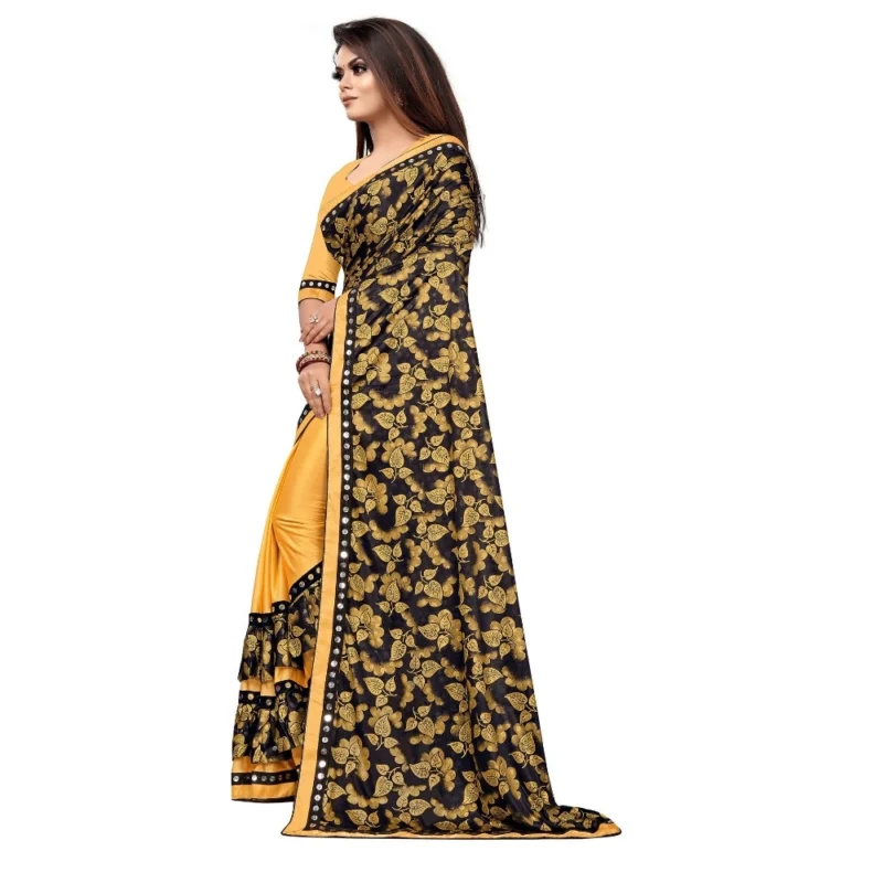 52351828096_114410591b_o_d-1000x1000-1.webp Generic Women's Lycra Blend Saree with Blouse (Mustard, 5-6 Mtrs)