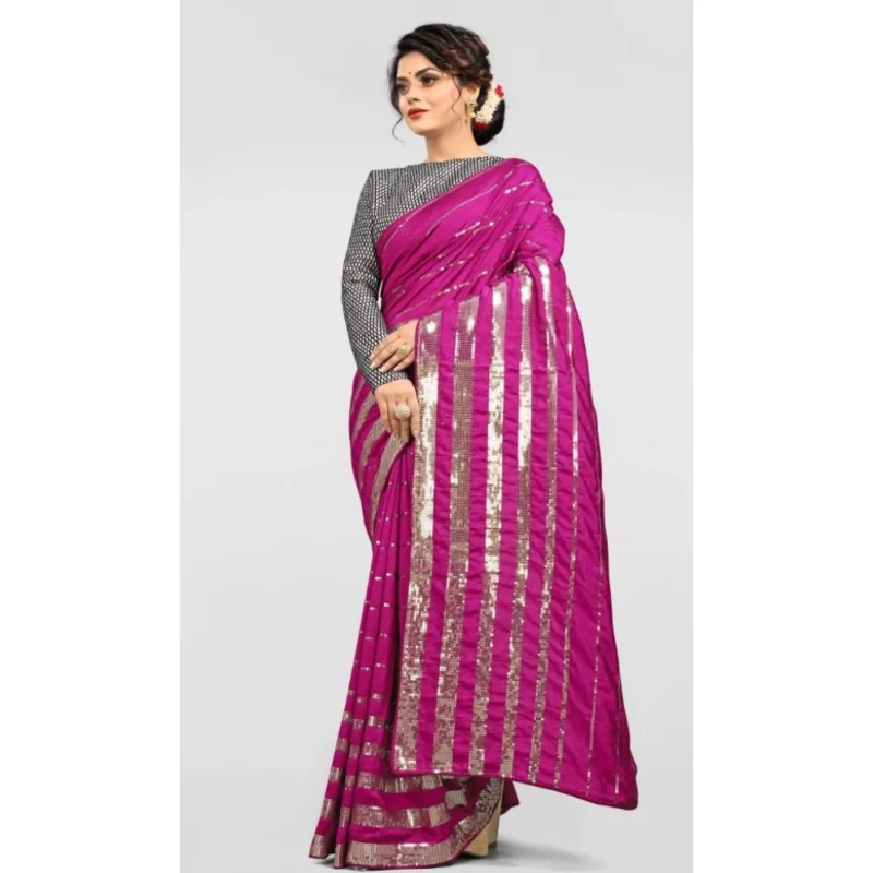 52352250330_4f31eb079e_o_d-1000x1000-1.webp Generic Women's Vichitra Saree with Blouse (Pink, 5-6 Mtrs)