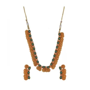 52368556386_4c18d438e9_o_d-1000x1000-1.webp Generic Women's Elegent Laxmi Coin Shape Jewellery Chowker Set (Green, Free Size)