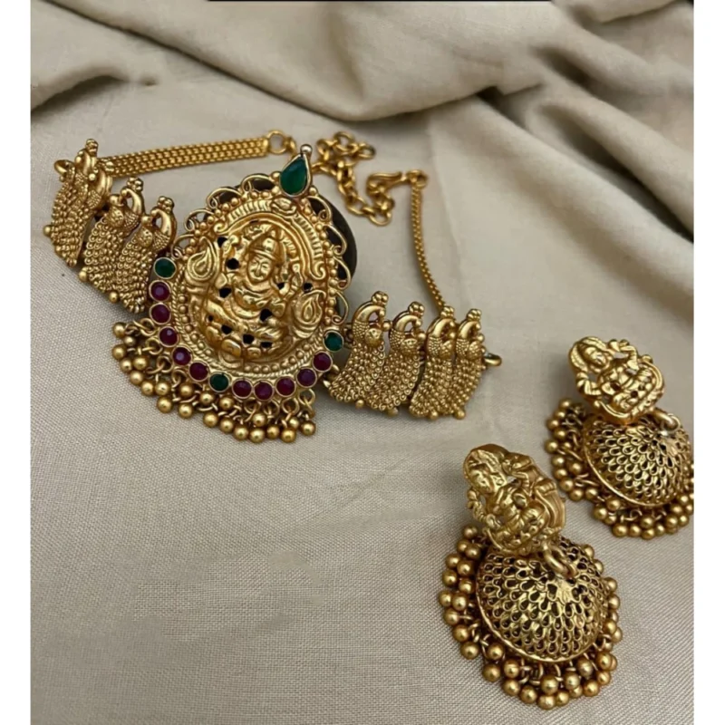 52847201932_773520a012_o_d-1000x1000-1.webp Generic Women's Traditional Temple Necklace and Earrings Set in Gold (Multi Color, Free Size)