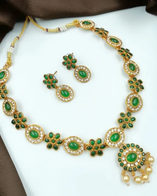 52847967044_f0ae4ec42b_o_d-1000x1000-1.webp Generic Women's Temple Elegance Gold Plated Necklace and Earrings Set (Green, Free Size)