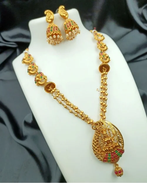 52848236243_4830408fa9_o_d-1000x1000-1.webp Generic Women's Traditional Temple Necklace and Earrings Set in Gold (Multi Color, Free Size)