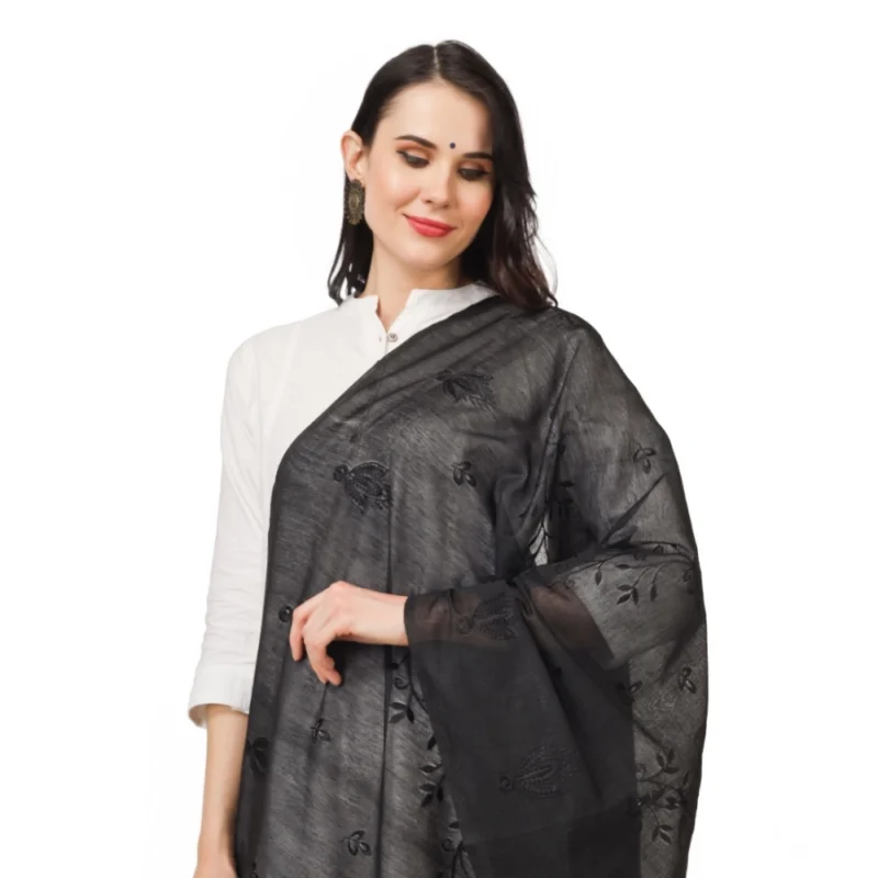 53509243532_451c188500_o_d-1000x1000-1.webp Generic Women's Cotton Embroidered Dupatta (Black, Length: 2.25 to 2.50 Mtr)