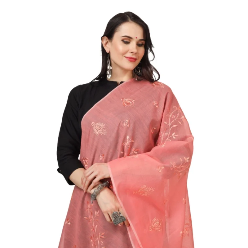 53509244892_8025650316_o_d-1000x1000-1.webp Generic Women's Cotton Embroidered Dupatta (Peach, Length: 2.25 to 2.50 Mtr)