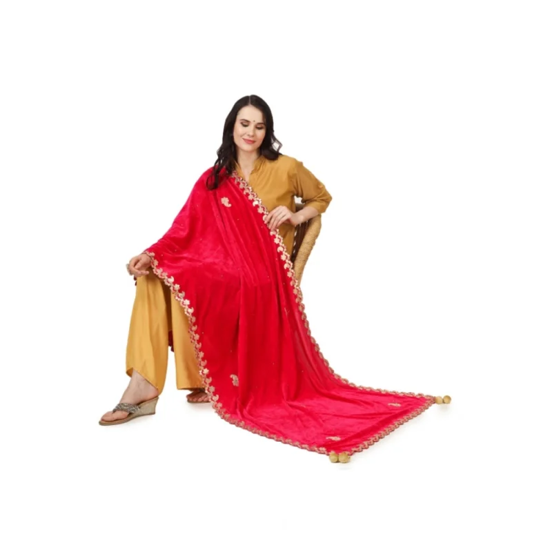 53510131101_267cf73732_o_d-1000x1000-1.webp Generic Women's Velvet Gotta Patti Dupatta (Pink, Length: 2.25 to 2.50 Mtr)