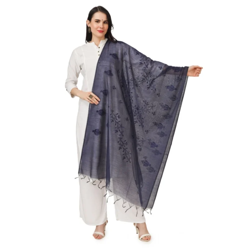53510134396_ce204da66c_o_d-1000x1000-1.webp Generic Women's Cotton Embroidered Dupatta (Dark Blue, Length: 2.25 to 2.50 Mtr)