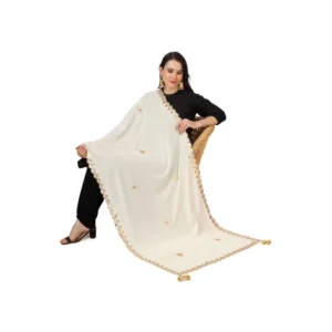 53510296983_2d2c8b4cb8_o_d-1000x1000-1.webp Generic Women's Velvet Gotta Patti Dupatta (Off White, Length: 2.25 to 2.50 Mtr)