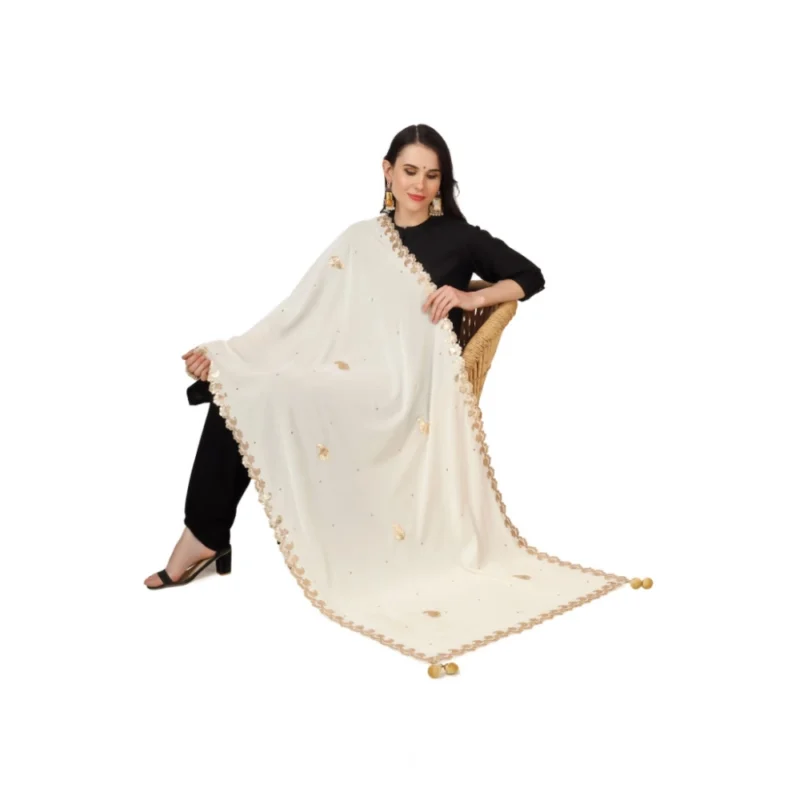 53510296983_2d2c8b4cb8_o_d-1000x1000-1.webp Generic Women's Velvet Gotta Patti Dupatta (Off White, Length: 2.25 to 2.50 Mtr)