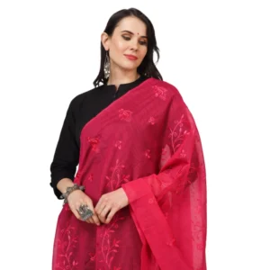 53510303928_0dc47c1e09_o_d-1000x1000-1.webp Generic Women's Cotton Embroidered Dupatta (Maroon, Length: 2.25 to 2.50 Mtr)