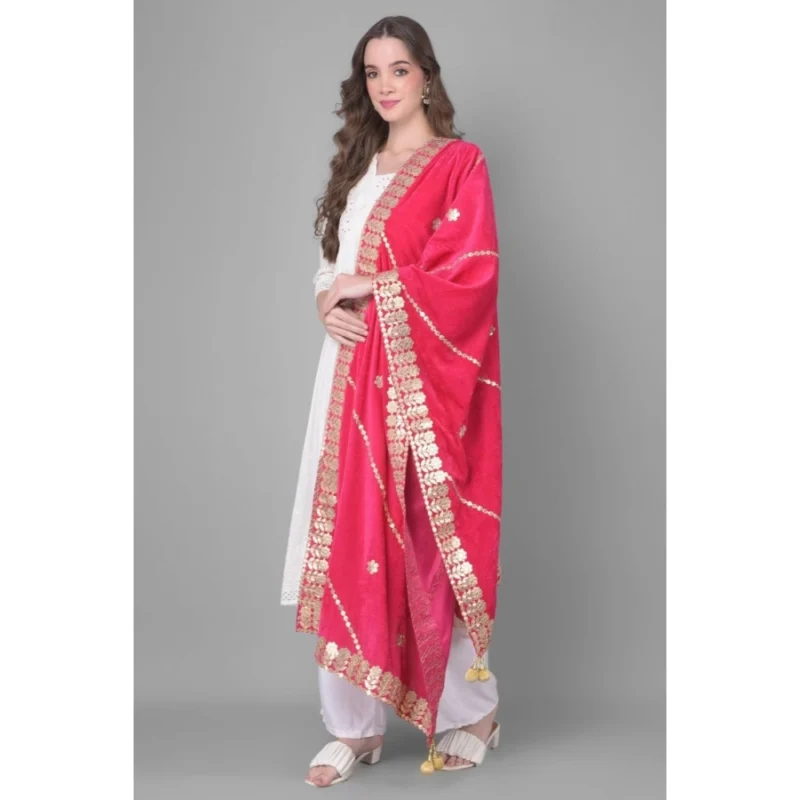 53510305368_4f47d75e9c_o_d-1000x1000-1.webp Generic Women's Velvet Gotta Patti Dupatta (Pink, Length: 2.25 to 2.50 Mtr)