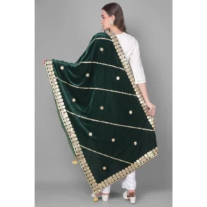 53510306628_38051b65f9_o_d-1000x1000-1.webp Generic Women's Velvet Gotta Patti Dupatta (Green, Length: 2.25 to 2.50 Mtr)