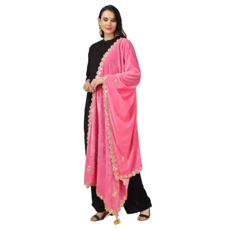 53510448464_24208c4d0a_o_d-1000x1000-1.webp Generic Women's Velvet Gotta Patti Dupatta (Pink, Length: 2.25 to 2.50 Mtr)