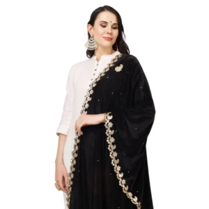 53510450749_1ac463dfa1_o_d-1000x1000-1.webp Generic Women's Velvet Gotta Patti Dupatta (Black, Length: 2.25 to 2.50 Mtr)