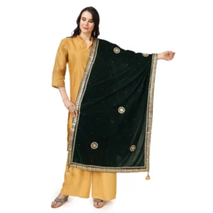 53510451824_4b33788d41_o_d-1000x1000-1.webp Generic Women's Velvet Gotta Patti Dupatta (Green, Length: 2.25 to 2.50 Mtr)