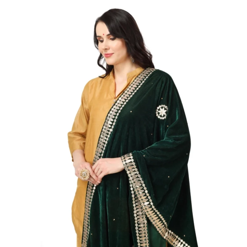 53510451864_354bc87734_o_d-1000x1000-1.webp Generic Women's Velvet Gotta Patti Dupatta (Green, Length: 2.25 to 2.50 Mtr)