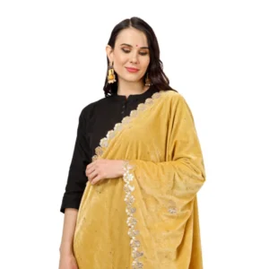 53510452064_703c7530ba_o_d-1000x1000-1.webp Generic Women's Velvet Gotta Patti Dupatta (Yellow, Length: 2.25 to 2.50 Mtr)