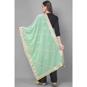 53510456979_e53873819b_o_d-1000x1000-1.webp Generic Women's Velvet Gotta Patti Dupatta (Sea Green, Length: 2.25 to 2.50 Mtr)