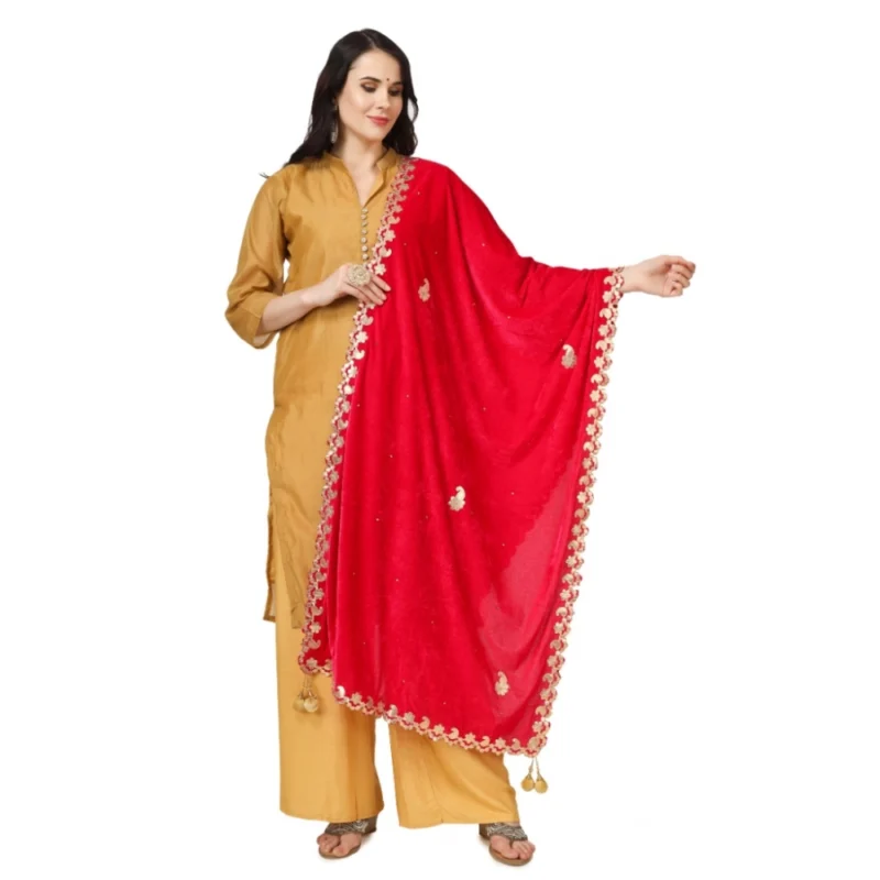 53510562500_841920f8fc_o_d-1000x1000-1.webp Generic Women's Velvet Gotta Patti Dupatta (Pink, Length: 2.25 to 2.50 Mtr)