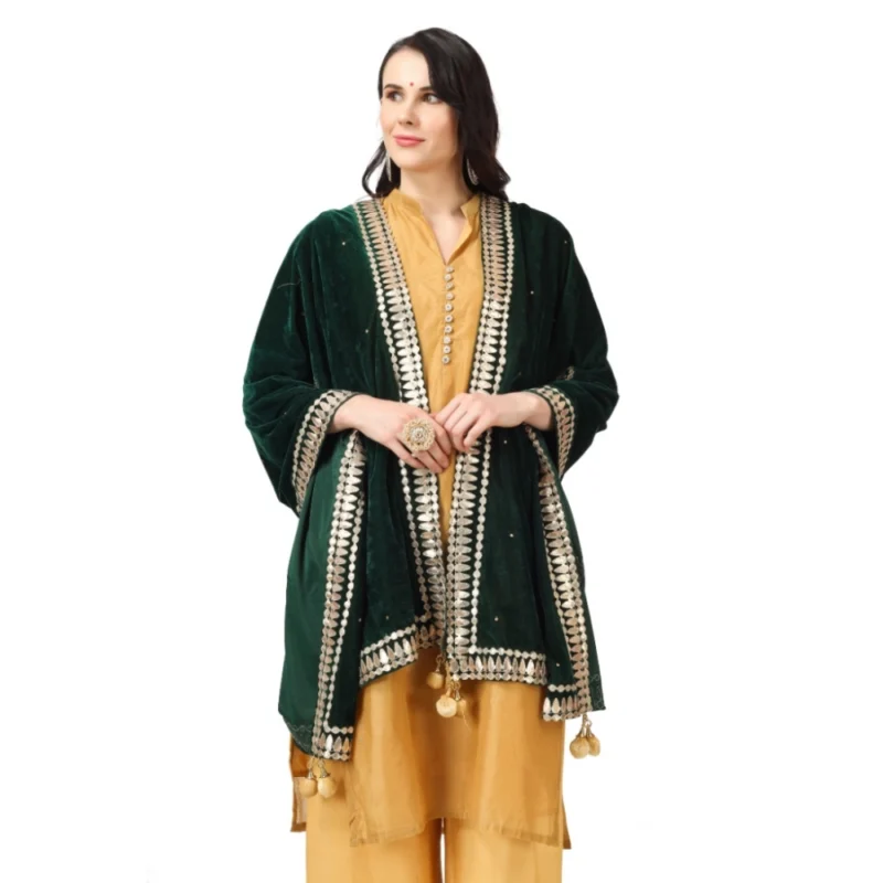 53510563590_c251d38f08_o_d-1000x1000-1.webp Generic Women's Velvet Gotta Patti Dupatta (Green, Length: 2.25 to 2.50 Mtr)