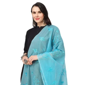 53510567220_5d360174cd_o_d-1000x1000-1.webp Generic Women's Cotton Embroidered Dupatta (Aqua Blue, Length: 2.25 to 2.50 Mtr)