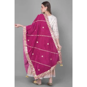 53510568380_a45d20427e_o_d-1000x1000-1.webp Generic Women's Velvet Gotta Patti Dupatta (Purple, Length: 2.25 to 2.50 Mtr)