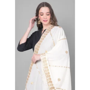 53510568565_752eccdac0_o_d-1000x1000-1.webp Generic Women's Velvet Gotta Patti Dupatta (White, Length: 2.25 to 2.50 Mtr)