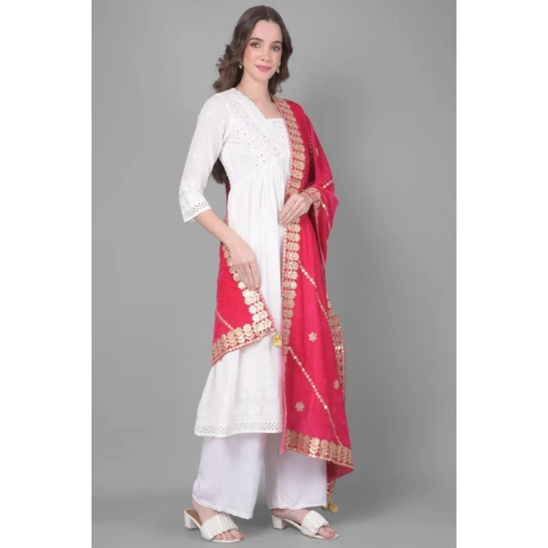 53510568580_86553eef40_o_d-1000x1000-1.webp Generic Women's Velvet Gotta Patti Dupatta (Pink, Length: 2.25 to 2.50 Mtr)