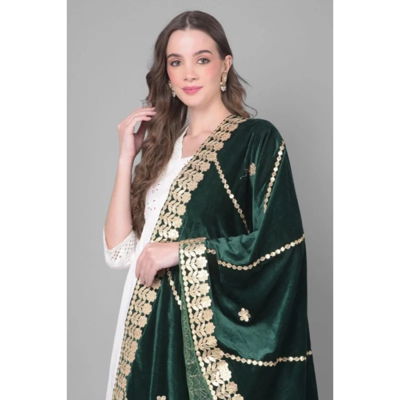 53510570020_dd42f5dfb1_o_d-1000x1000-1.webp Generic Women's Velvet Gotta Patti Dupatta (Green, Length: 2.25 to 2.50 Mtr)