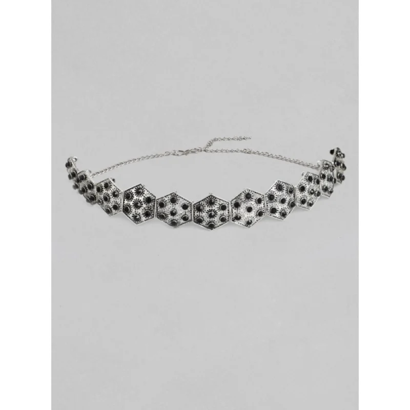 53533250872_90d4f579d5_o_d-1000x1000-1.webp Generic Women's Rose Gold Plated Alloy Choker (Silver & Black)