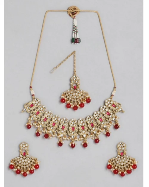 53533255617_98be26a430_o_d-1000x1000-1.webp Generic Women's Rose Gold Plated Alloy Necklace & Earings Set (Red)