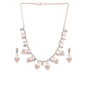 53533256892_fbe21a93cd_o_d-1000x1000-1.webp Generic Women's Rose Gold Plated Brass Necklace & Earings Set (Gold)