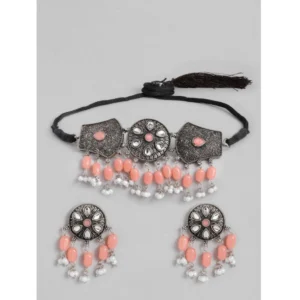 53533257217_3d6365a958_o_d-1000x1000-1.webp Generic Women's Rose Gold Plated Alloy Necklace & Earings Set (Orange)