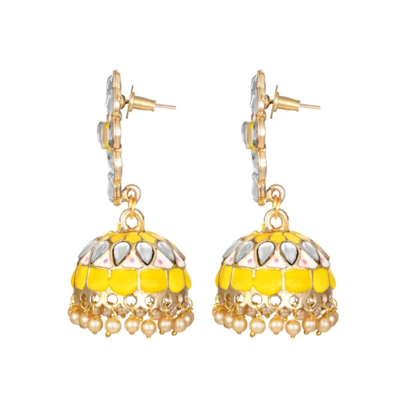 53534123101_29e792a61c_o_d-1000x1000-1.webp Generic Women's Rose Gold Plated Alloy Earrings (Yellow)