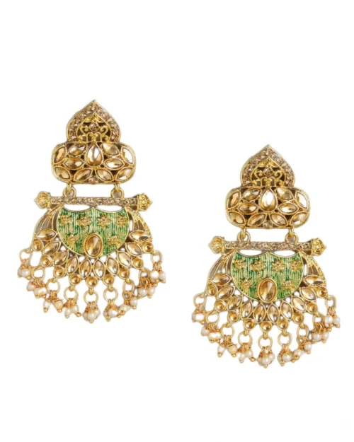 Generic Women's Rose Gold Plated Alloy Earrings (Gold)