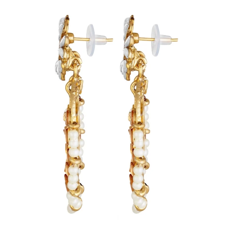 53534127326_1423ea0ef0_o_d-1000x1000-1.webp Generic Women's Rose Gold Plated Alloy Kundan Earrings & Mangtikka (White & Gold)