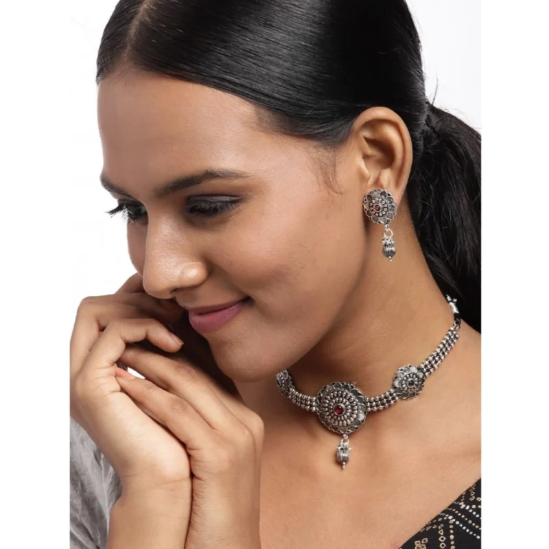 53534146476_3540444381_o_d-1000x1000-1.webp Generic Women's Rose Gold Plated Alloy Necklace & Earings Set (Silver)