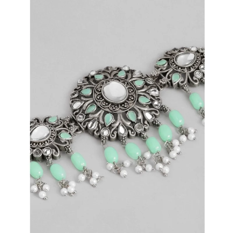 53534147921_3b642071a9_o_d-1000x1000-1.webp Generic Women's Rose Gold Plated Alloy Necklace & Earings Set (Light Green)